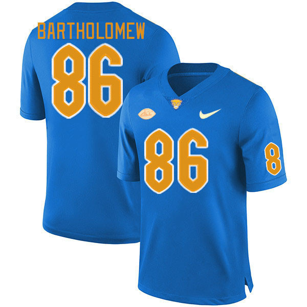 Pitt Panthers #86 Gavin Bartholomew College Football Jerseys Stitched Sale-Royal
